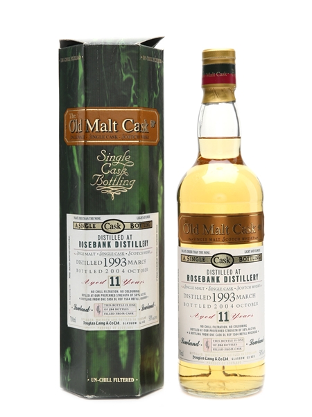 Rosebank 1993 11 Year Old The Old Malt Cask Bottled 2004 - Douglas Laing 70cl