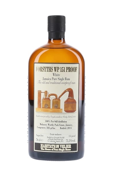 Forsyths WP 151 Proof White Jamaica Pure Single Rum Bottled 2015 - Habitation Velier 70cl / 75.5%