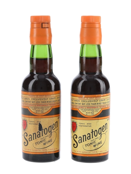 Sanatogen Tonic Wine Bottled 1960s-1970s 2 x 7cl / 26.5%