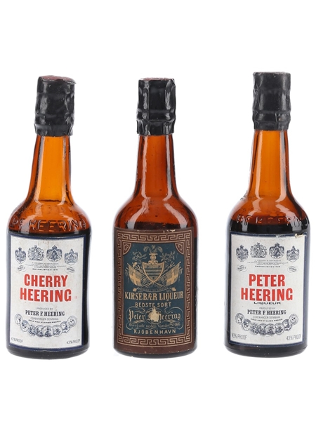 Peter (Cherry) Heering Bottled 1950s-1960s 3 x 3cl / 24.5%