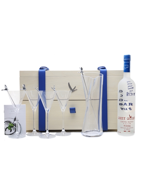 Grey Goose Martini Gift Set Bottle No. 9 Of 10 Iain R Webb 70cl / 40%