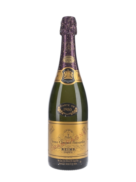 Veuve Clicquot Ponsardin 1980 Carte Or  75cl / 12%