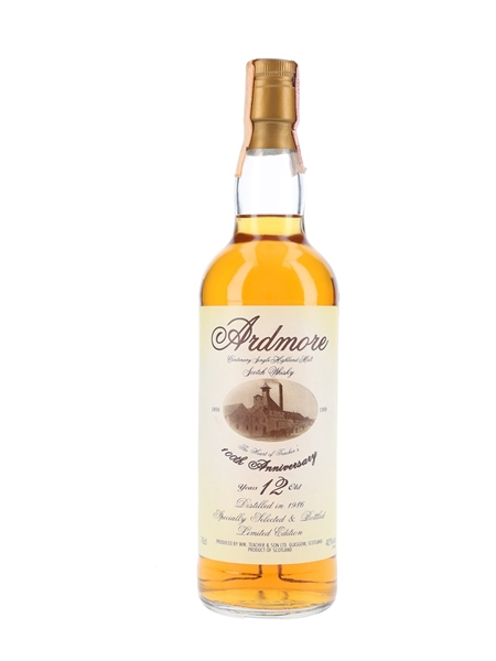 Ardmore 1986 12 Year Old Bottled 1999 - 100th Anniversary 70cl / 40%