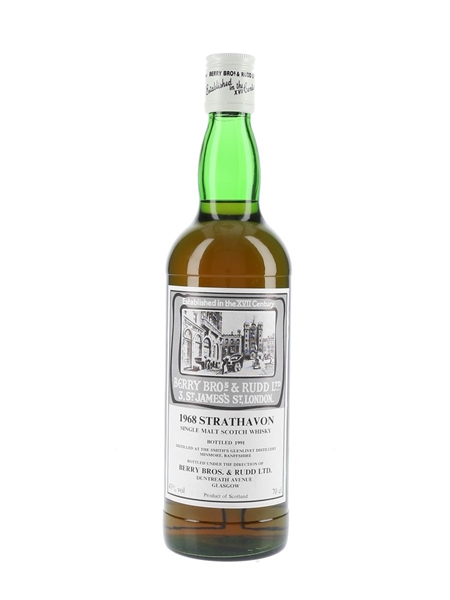 Strathavon (Glenlivet) 1968 Bottled 1991 - Berry Bros & Rudd 70cl / 43%