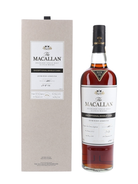 Macallan 2002 Exceptional Single Cask 04 2018 Release 70cl / 57.8%