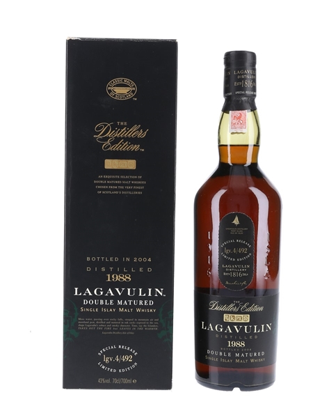 Lagavulin 1988 Distillers Edition Bottled 2004 70cl / 43%