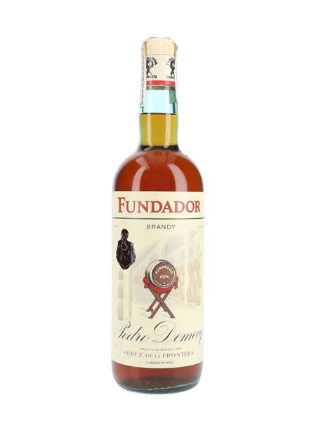 Pedro Domecq Fundador Brandy Bottled 1970s-1980s 100cl / 37.5%