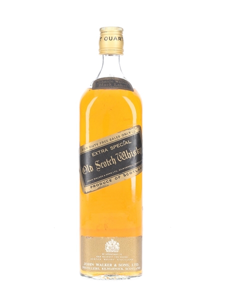 Johnnie Walker Black Label Bottled 1970s - Duty Free 94.6cl