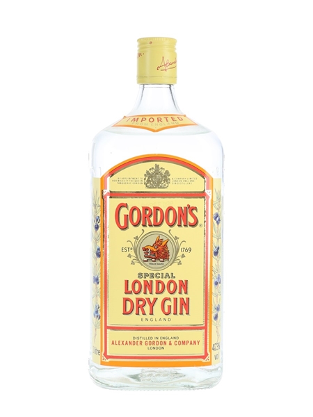 Gordon's London Dry Gin Bottled 1980s-1990s 100cl / 47.3%