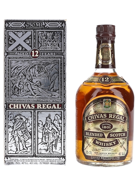 Chivas Regal 12 Year Old Bottled 1970s-1980s - Singapore, Malaysia, Brunei 75cl / 43%