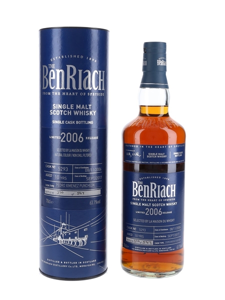 Benriach 2006 10 Year Old Single Cask Bottled 2017 - La Maison Du Whisky 70cl / 63.1%