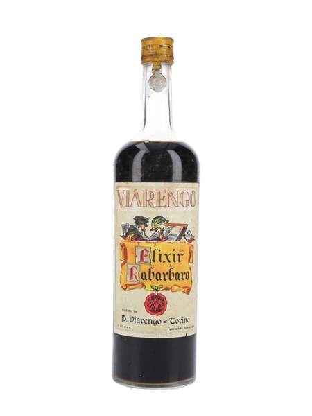 Viarengo Elixir Rabarbaro Bottle 1950s 100cl / 21%