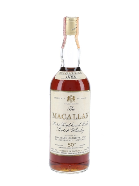 Macallan 1959 Campbell, Hope & King Bottled 1970s - Rinaldi 75cl / 46%