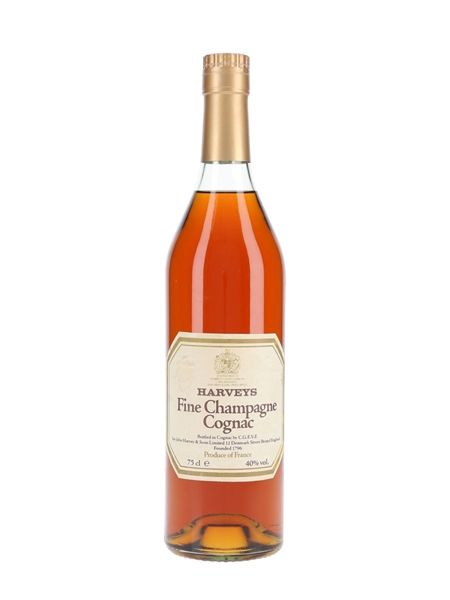 Harveys Fine Champagne Cognac Bottled 1980s 75cl / 40%