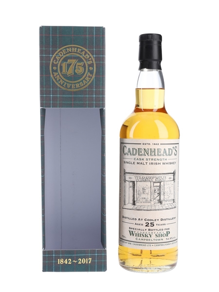 Cooley 1992 25 Year Old Cadenhead's Whisky Shop, Campbeltown 70cl / 54.8%