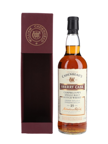 Longrow 2002 15 Year Old Bottled 2018 - Cadenhead's 70cl / 51.4%