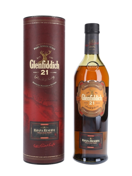 Glenfiddich 21 Year Old Havana Reserve Cuban Rum Finish 70cl / 40%