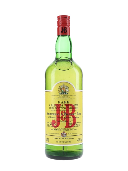 J & B Rare Duty Free 100cl / 47%