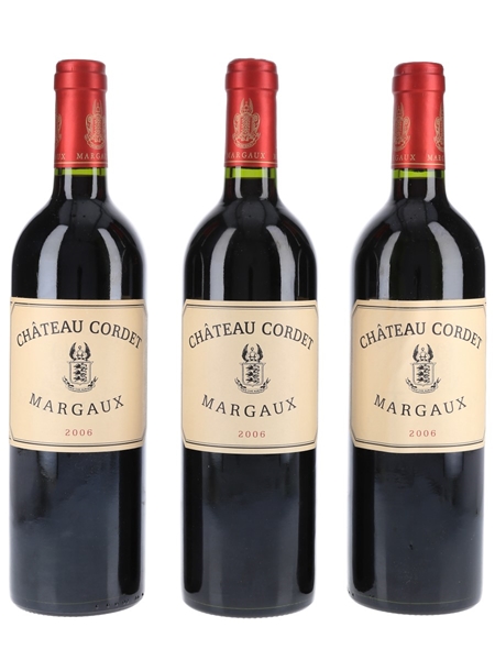 Chateau Cordet 2006 Margaux 3 x 75cl / 13%