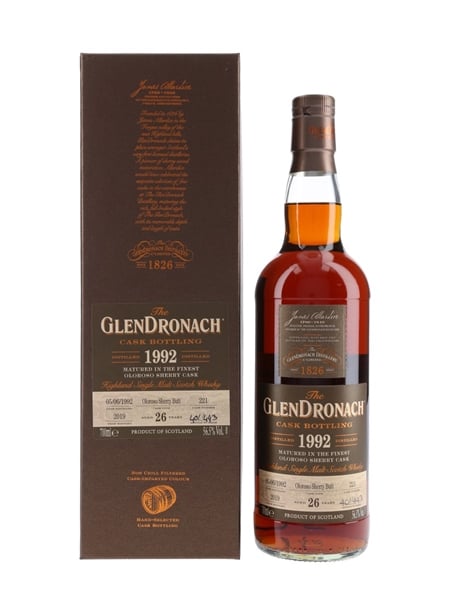 Glendronach 1992 26 Year Old Oloroso Sherry Butt Bottled 2019 70cl / 56.5%