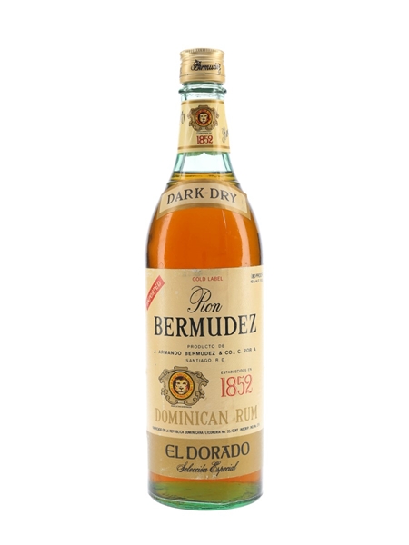 Bermudez Gold Label Dark Dry Bottled 1970s 75cl / 40%