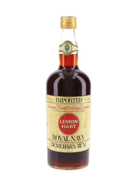 Lemon Hart Royal Navy Demerara Rum Bottled 1970s 94.6 / 73%