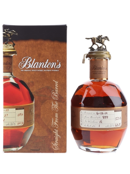 Blanton's Straight From The Barrel No. 858 Bottled 2019 70cl / 63.5%