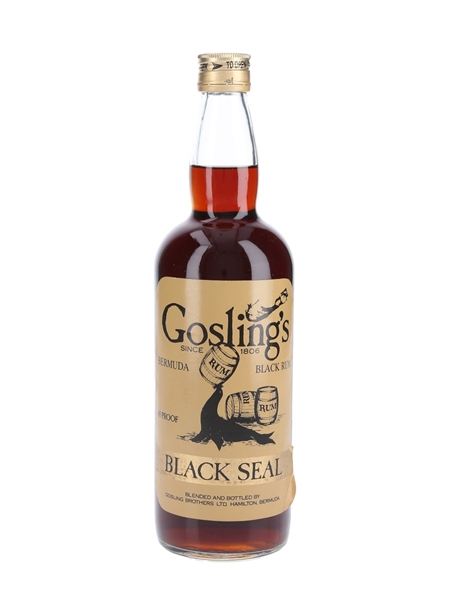 Gosling's Black Seal 80 Proof Bermuda Rum Bottled 1970s 75cl / 40%