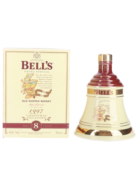 Bell's Christmas 1997 Ceramic Decanter 8 Year Old - Ingredients Of Quality 70cl / 40%