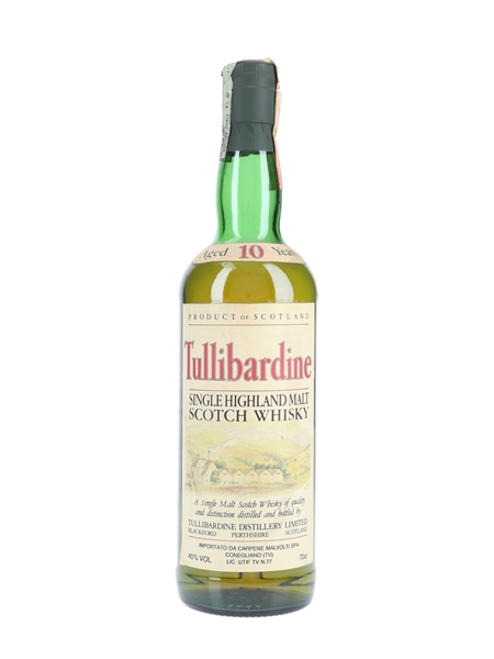 Tullibardine 10 Year Old Bottled 1990s - Carpene Malvolti 70cl / 40%