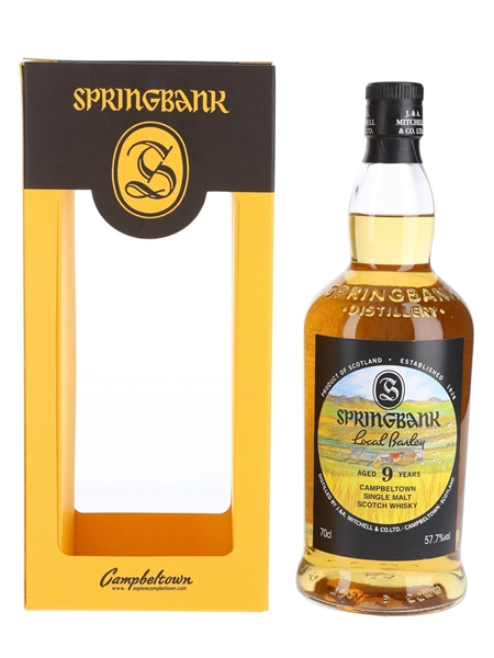 Springbank 2009 9 Year Old Local Barley Bottled 2018 70cl / 57.7%