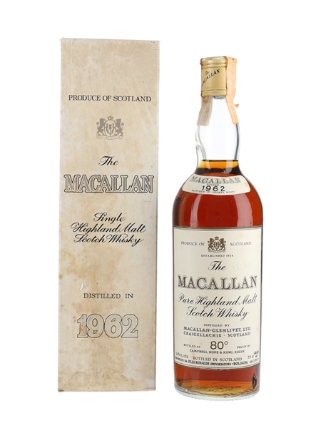 Macallan 1962 Campbell, Hope & King Bottled 1970s - Rinaldi 75cl / 46%