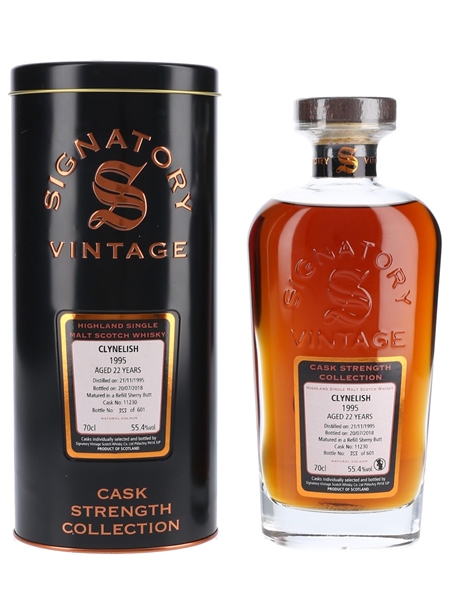 Clynelish 1995 22 Year Old Bottled 2018 - Signatory Vintage 70cl / 55.4%