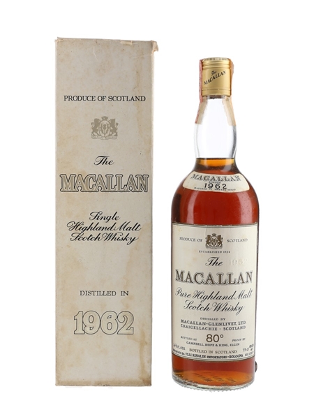 Macallan 1962 Campbell, Hope & King Bottled 1970s - Rinaldi 75cl / 46%