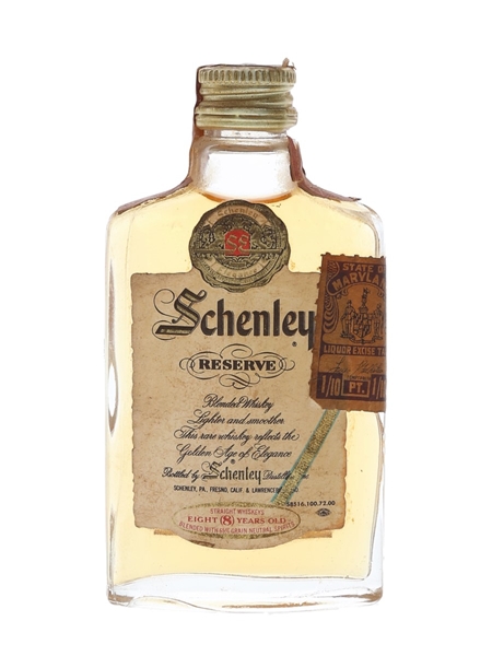 Schenley Reserve 8 Year Old Bottled 1960s 5cl / 43%