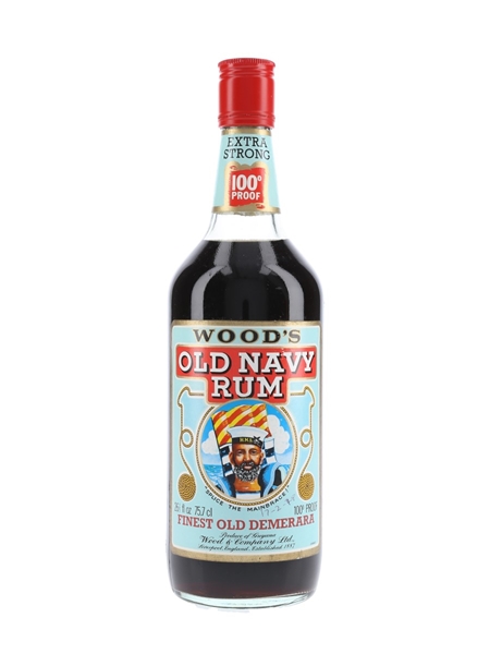 Wood's 100 Old Navy Rum Bottled 1970s 75.7cl / 57%