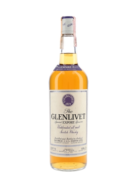 Glenlivet Special Export Reserve Bottled 1970s - Baretto 75cl / 43%