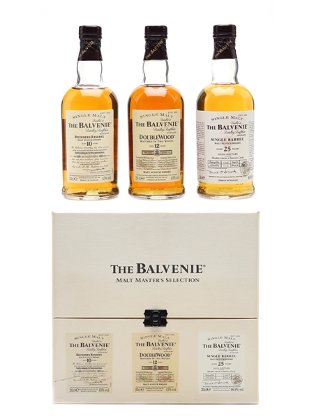 Balvenie Malt Master's Pack 10, 12 & 25yo Distilled 1974 3 x 20cl / 45%