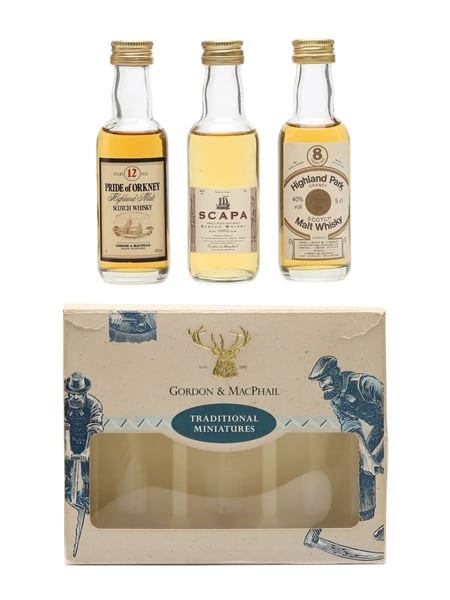 Pride of Orkney, Scapa & Highland Park Gordon & MacPhail 3 x 5cl