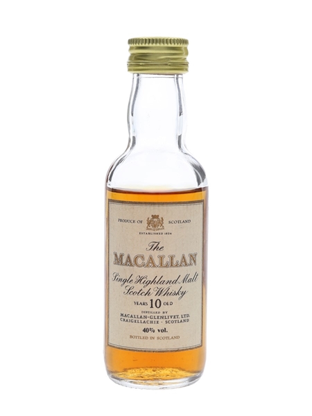 Macallan 10 Year Old Bottled 1980s 5cl / 40%