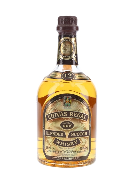 Chivas Regal 12 Year Old Bottled 1990s - Seagram 70cl / 40%