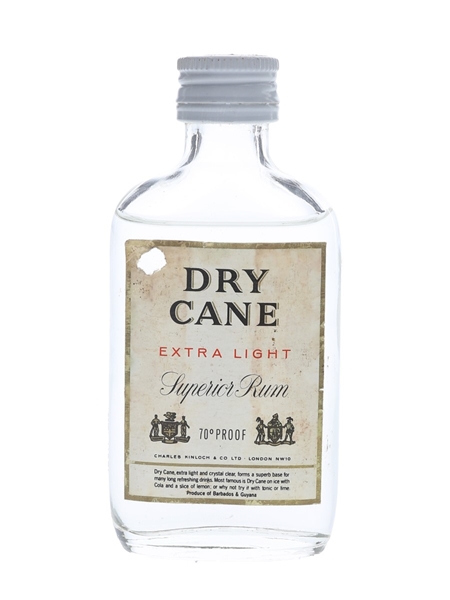 Dry Cane Extra Light Bottled 1970s - Charles Kinloch & Co. Ltd. 5cl / 40%