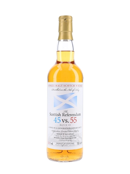 Scottish Referendum 45 vs 55 Batch III Feinkost Reifferscheid 70cl / 55%