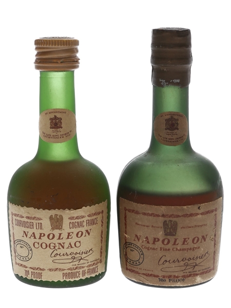 Courvoisier Napoleon Cognac Bottled 1950s & 1970s 2.5cl & 3cl / 40%