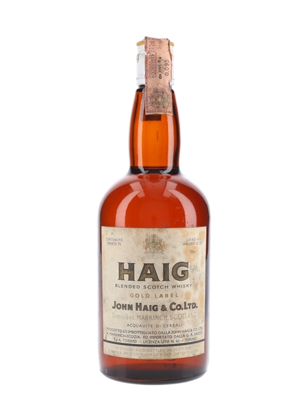 Haig Gold Label Bottled 1970s - Sacco 75cl / 43%