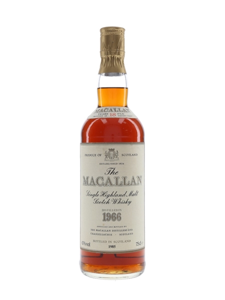 Macallan 1966 18 Year Old Bottled 1985 75cl / 43%