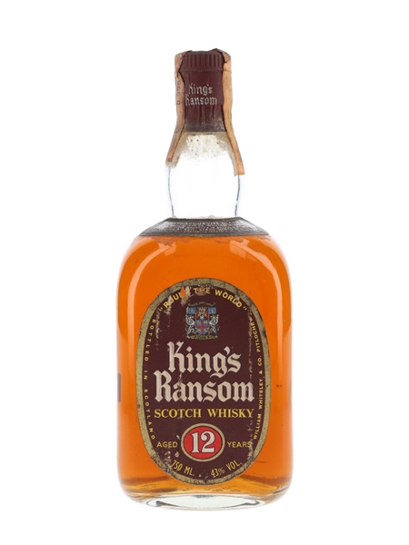 King's Ransom 12 Year Old Round The World Bottled 1970s - Sis 75cl / 43%