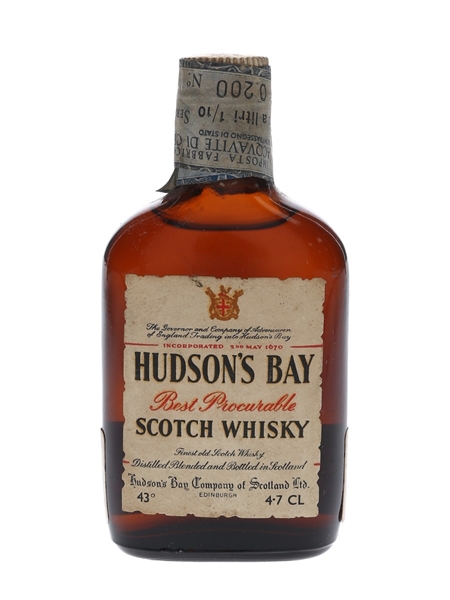 Hudson's Bay Best Procurable Bottled 1960s - Lorenzo Bertolo 4.7cl / 43%