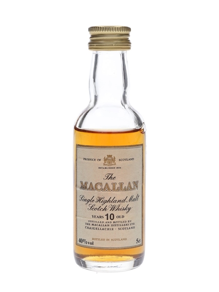 Macallan 10 Year Old Bottled 1980s 5cl / 40%