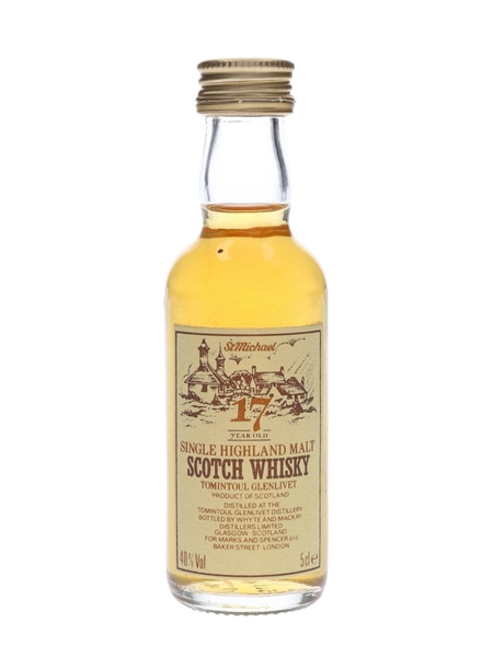 Tomintoul Glenlivet 17 Year Old Whyte and Mackay Distillers Limited 5cl / 40%